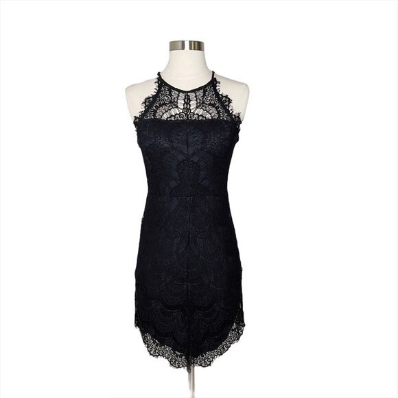 Free People XS She's Got It Slip Dress Mini Black - Picture 3 of 11
